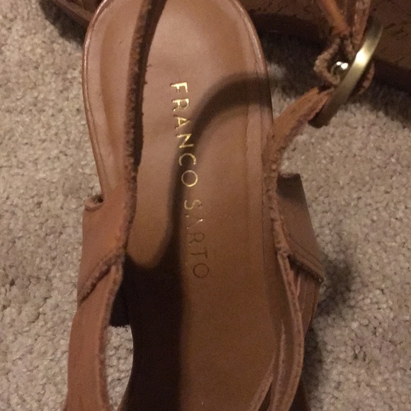Franco Sarto Light Brown Wedges - Picture 3 of 8